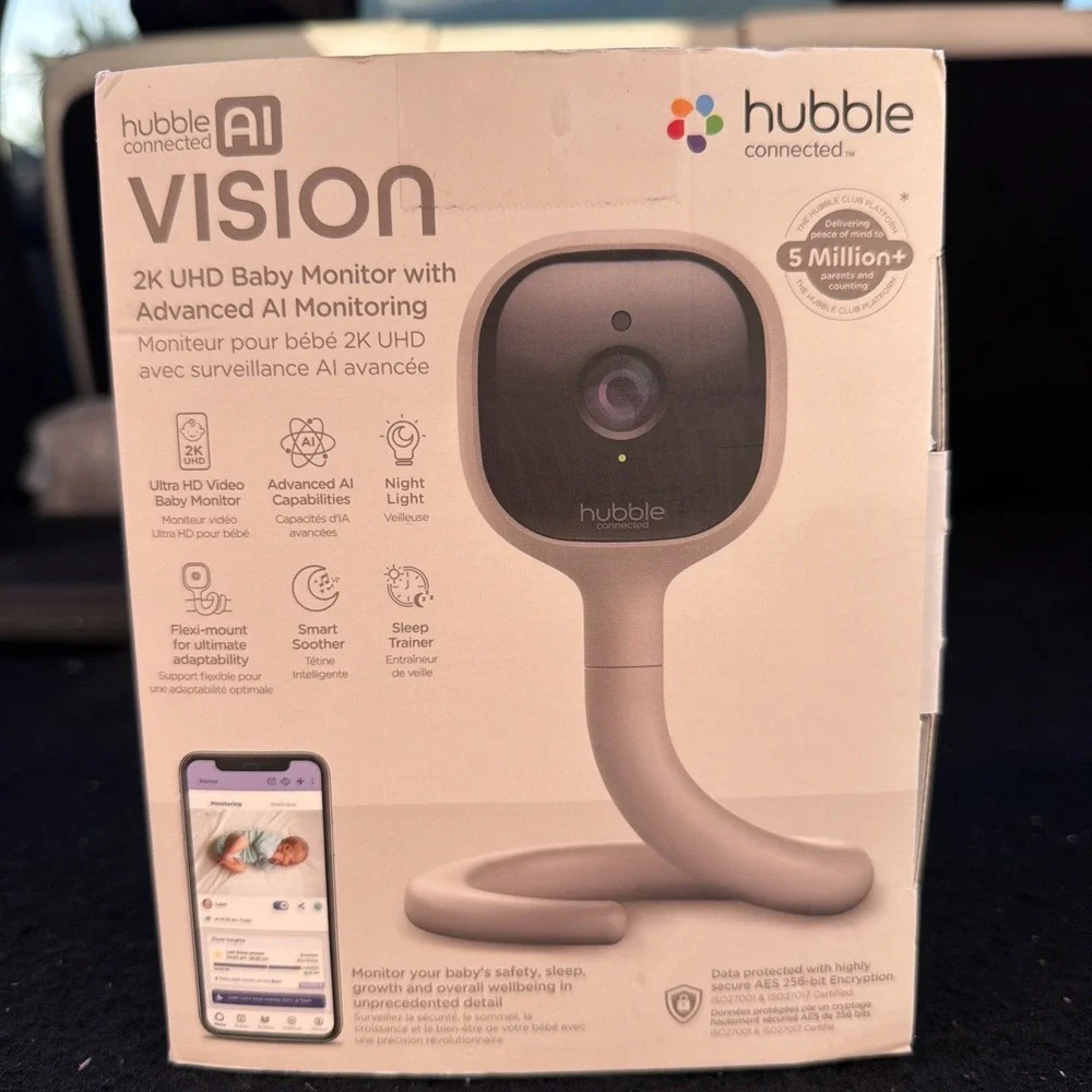 HUBBLE CONNECTED GoBaby AI, Baby Monitor Camera 2K UHD